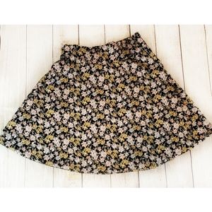 Charlotte Russe Floral Circle Skater Skirt